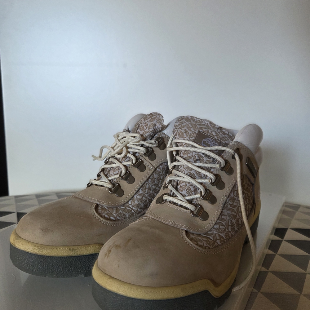 Stylish Beige High-Top Sneakers